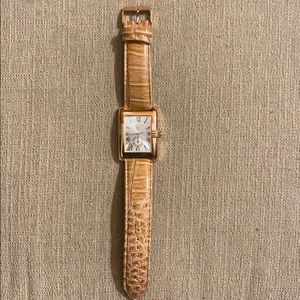 Bijoux Terner Camel Leather w. Rose Gold Metal